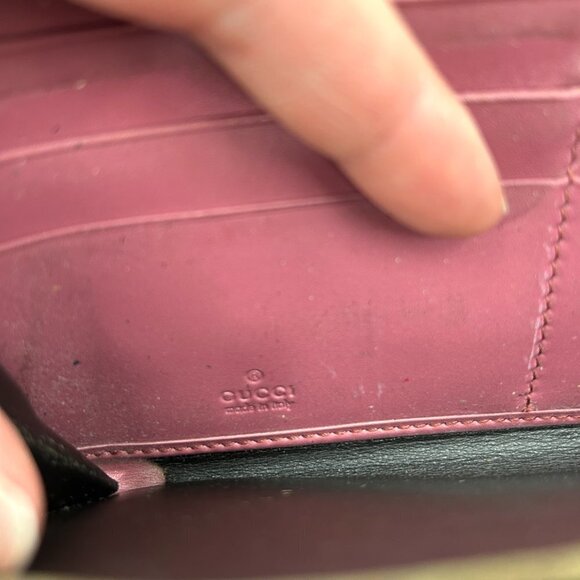 GUCCI Barbie Pink GG Signature Leather Full Zip Guccissima Continental Wallet - Picture 13 of 14